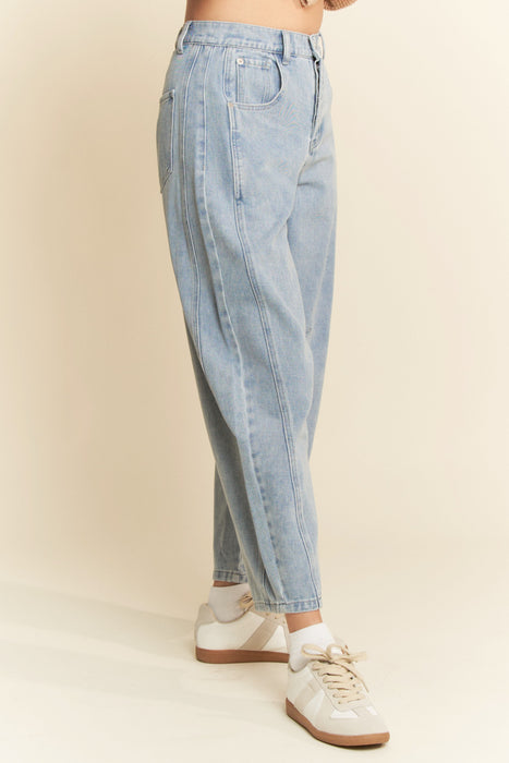 Barrel Jeans Mid Rise