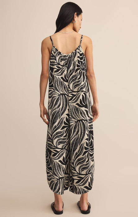 Z Supply • Flared Isla Leaf Jumpsuit - Black