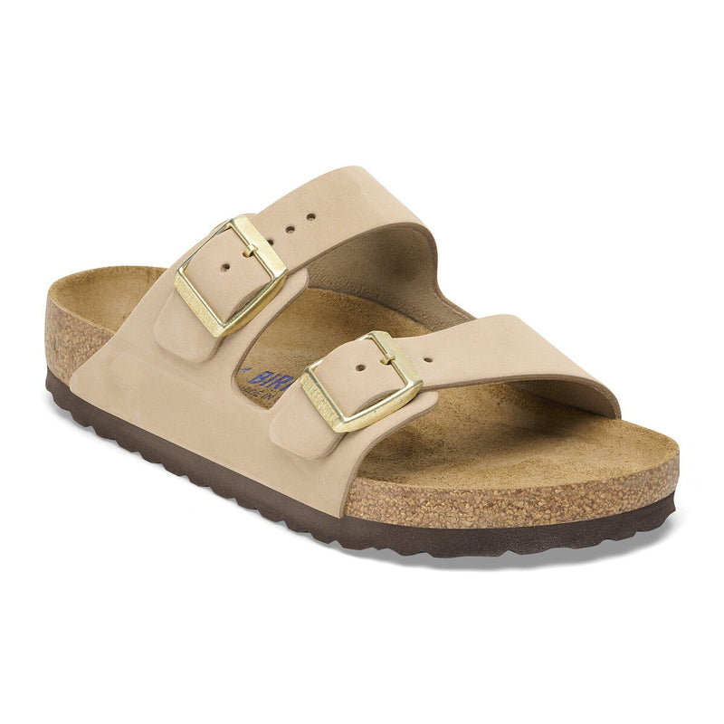 Birkenstock® • Arizona Soft Bed Nubuck - Sandcastle (Narrow)
