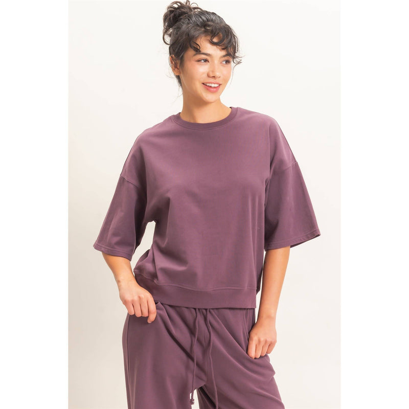 Washed Cotton T-Shirt - Cocoa