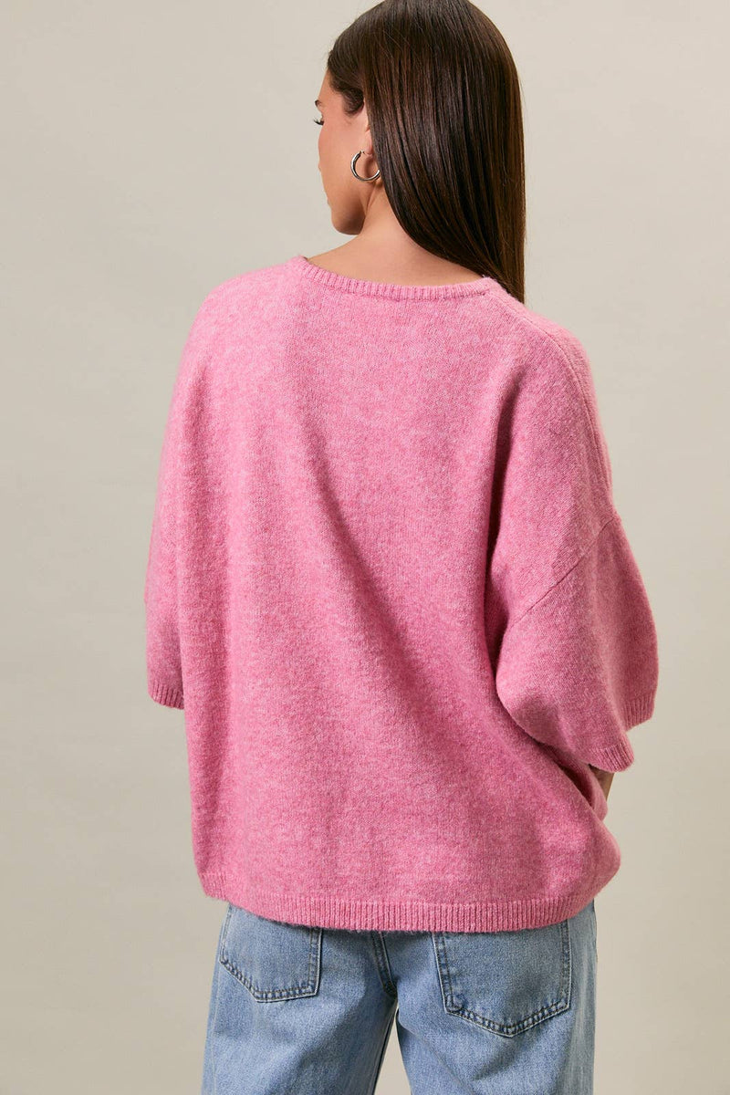 Lightweight Cardigan - Guava