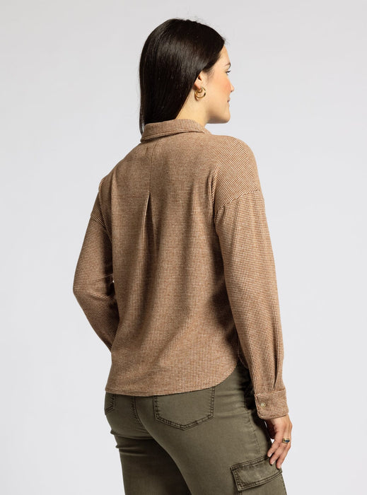 Thread & Supply • Coralie Shirt - Chocolate & White