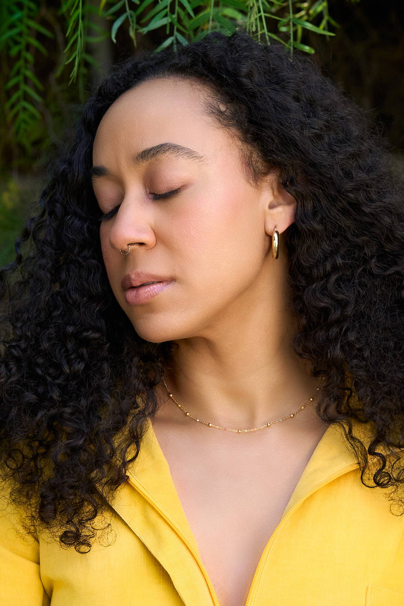 Dippin' Dots Necklace 18k Gold Plated