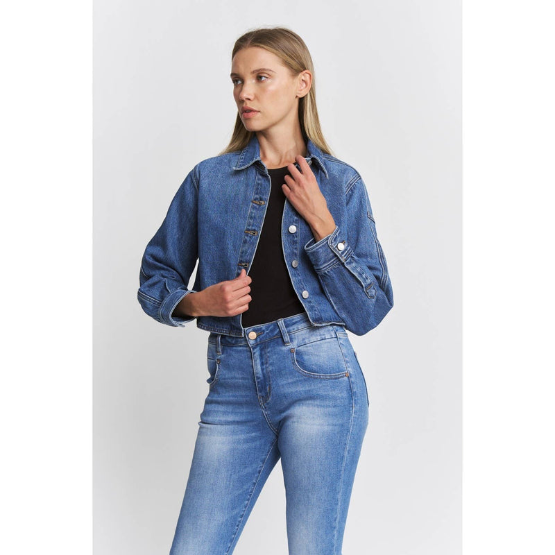 Mica Denim • Oversized Denim Jacket - Dusk Navy