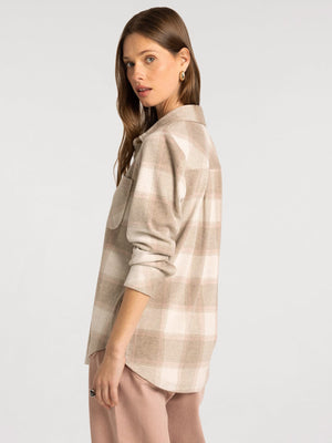 Thread & Supply • Plaid Lewis Shirt - Sand & Taupe