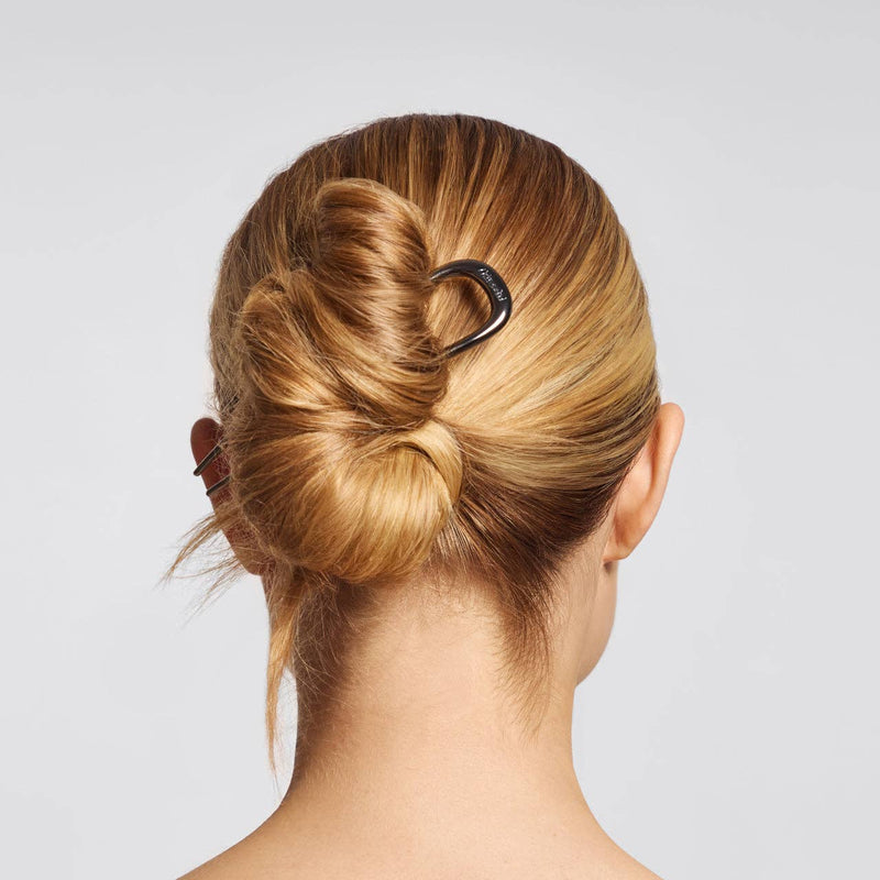 Kitsch • Metal French Hair Pin - Hematite