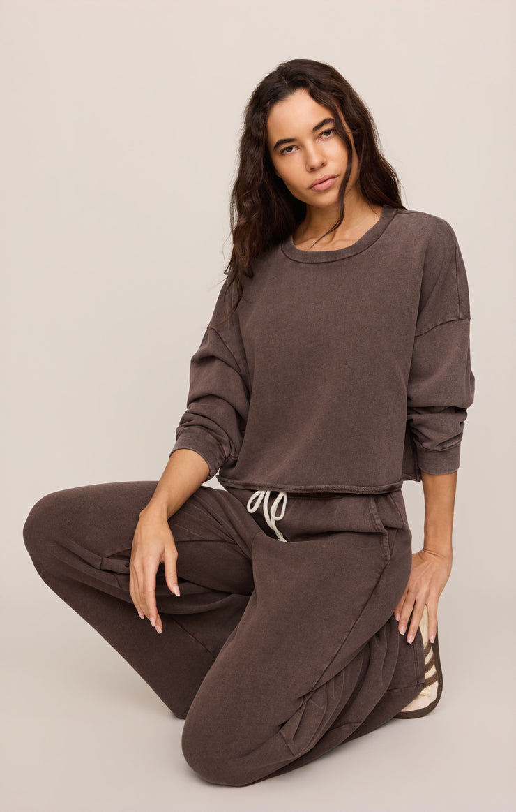 Z Supply • Hunter Knit Pants - Dark Chocolate