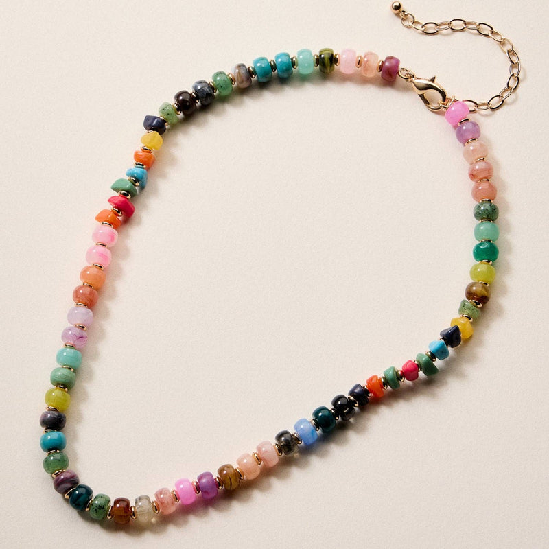 Colorful Beaded Necklace - Multi