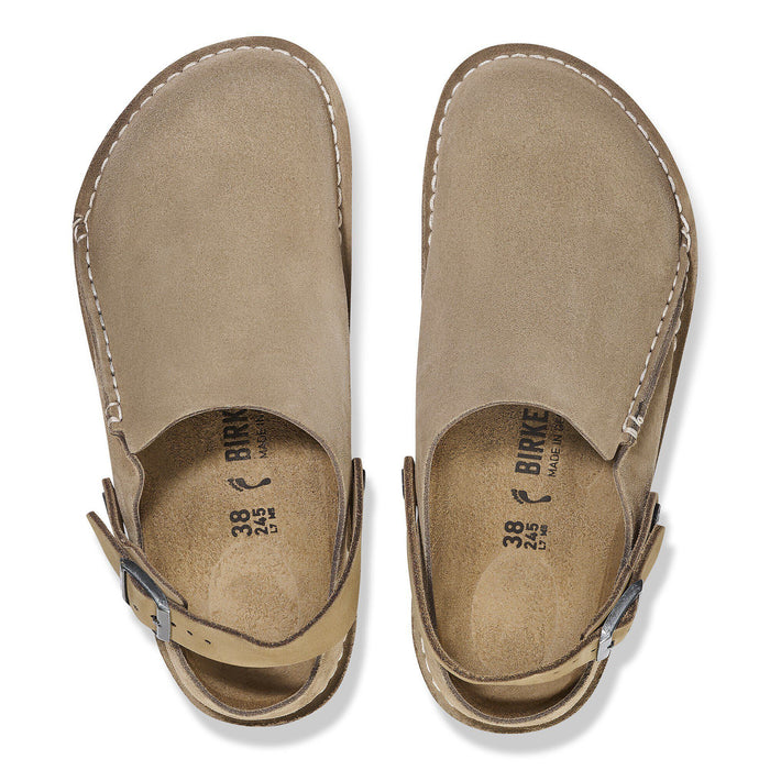 Birkenstock • Lutry Premium Suede Leather (Narrow) - Gray Taupe