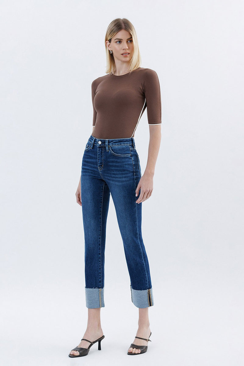 High Rise Slim Straight - Sagacity