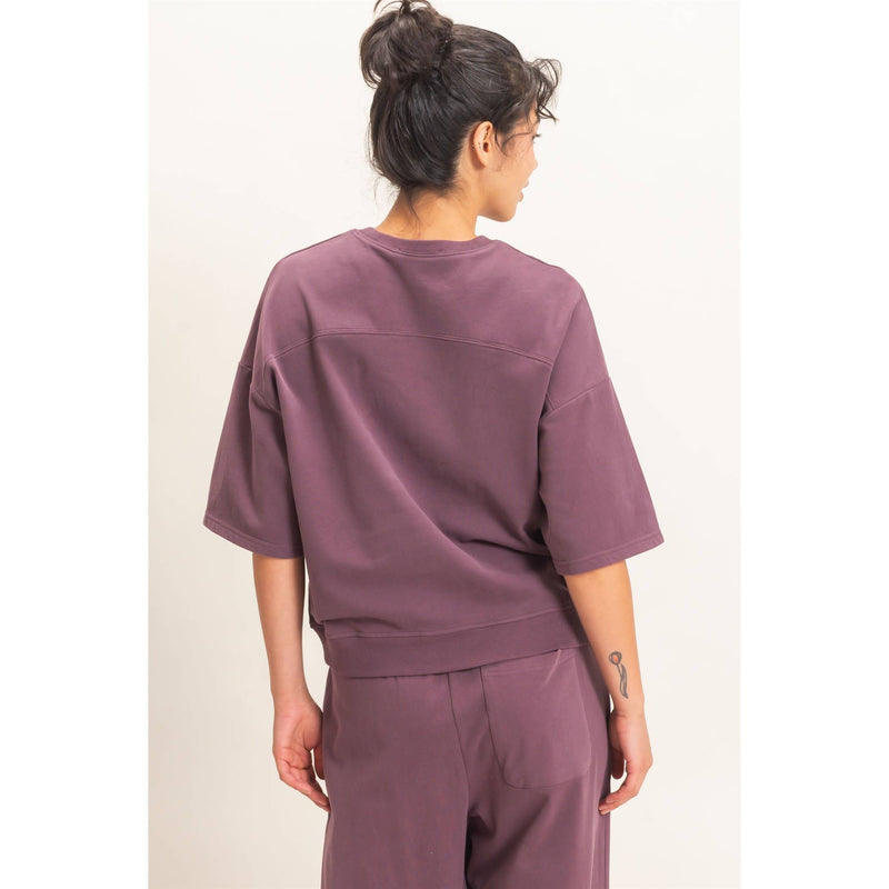 Washed Cotton T-Shirt - Cocoa
