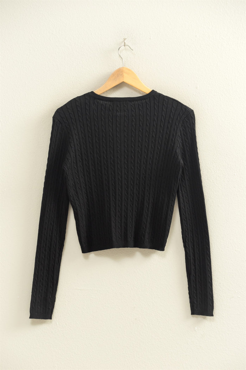 Cardigan Sweater - Black