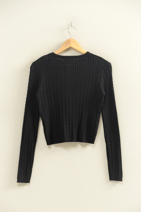 Cardigan Sweater - Black