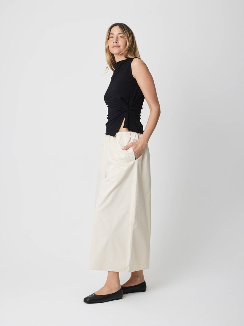 The Josephine Top | Knit Twist Top - Black