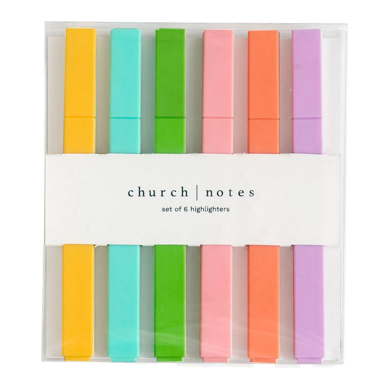 Church Notes • Radiant Highlights - Bible Study Highlighters Set