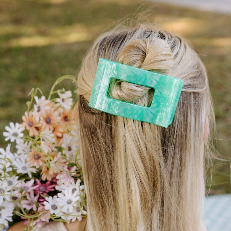 Teleties • Flat Rectangle Hair Clip - Spring Splash (Medium)