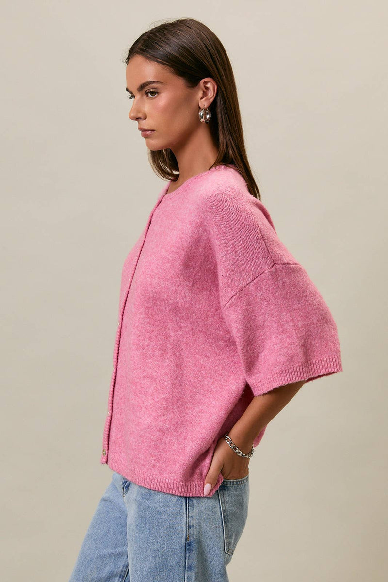 Lightweight Cardigan - Guava