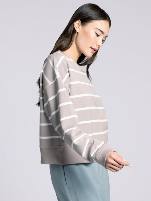Thread & Supply • Martina Striped Top - Mushroom