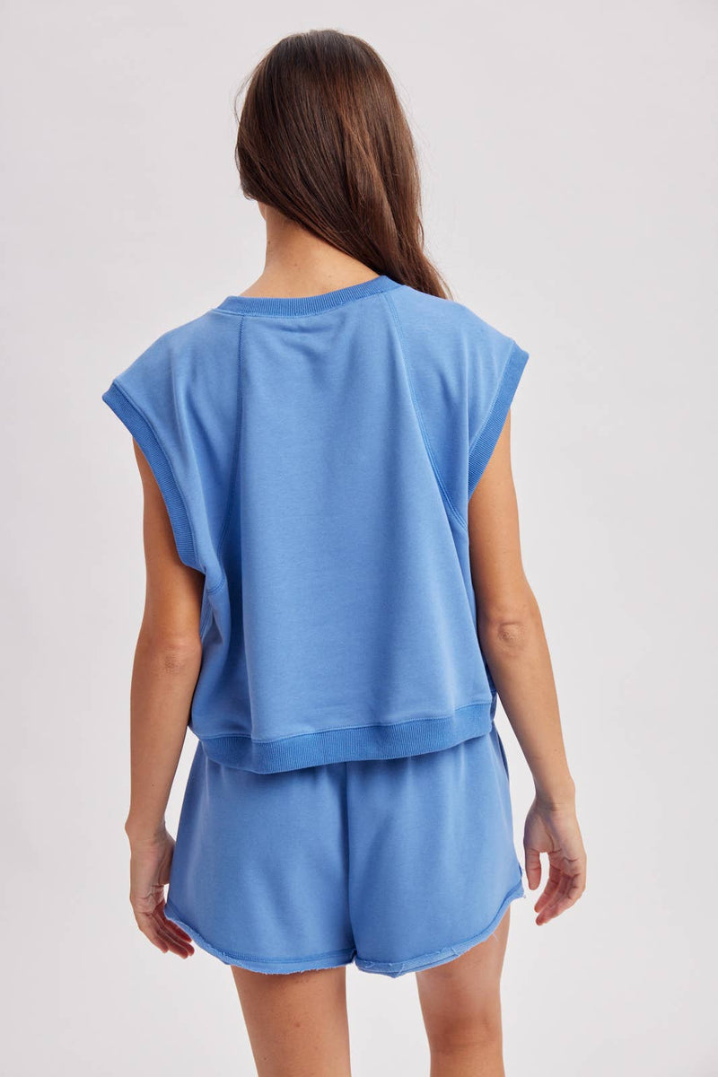 Muscle Tank - Lake Blue