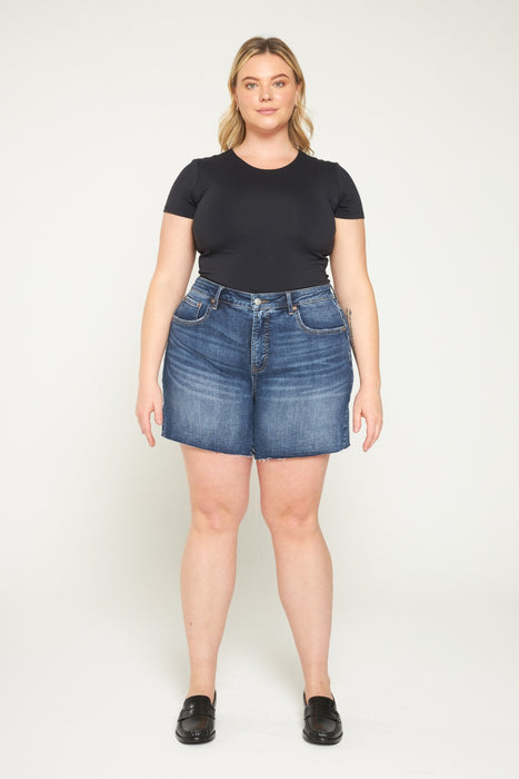 Mica • Super High Rise Shorts Dark Sea Blue