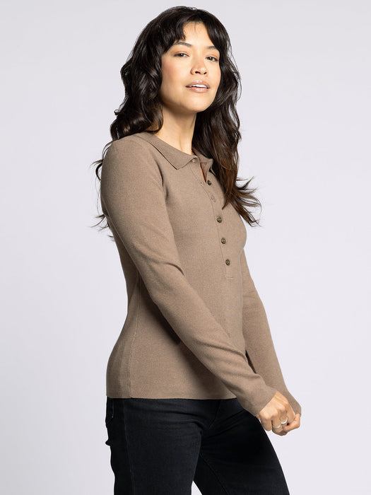 Thread & Supply • Pamela Sweater - Heather Brown