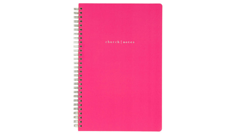 Church Notes • Hot Pink Bible Study Notebook By Girl, Open Your Bible!