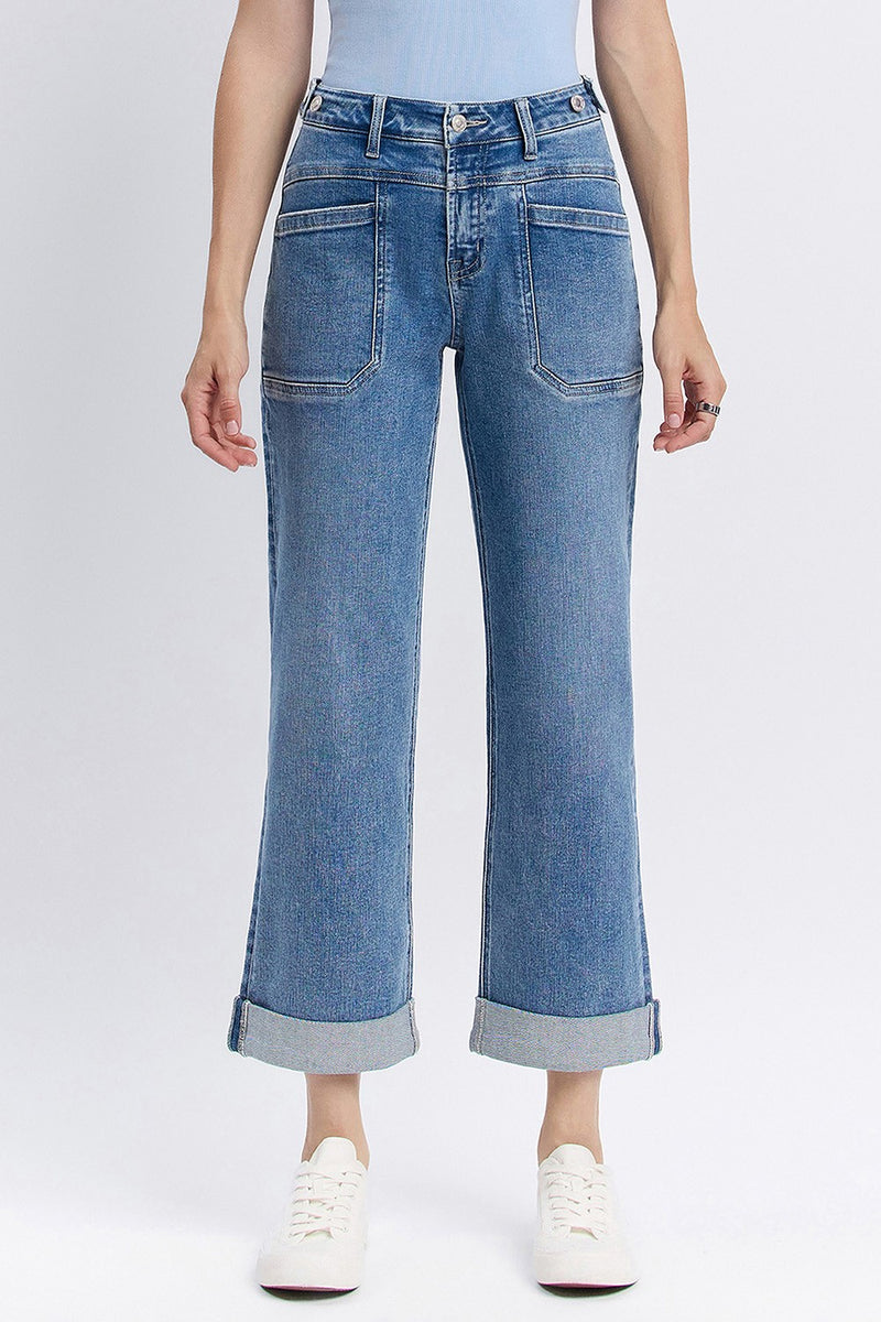 Vervet • Cuffed Cropped Slim Wide - Multilove