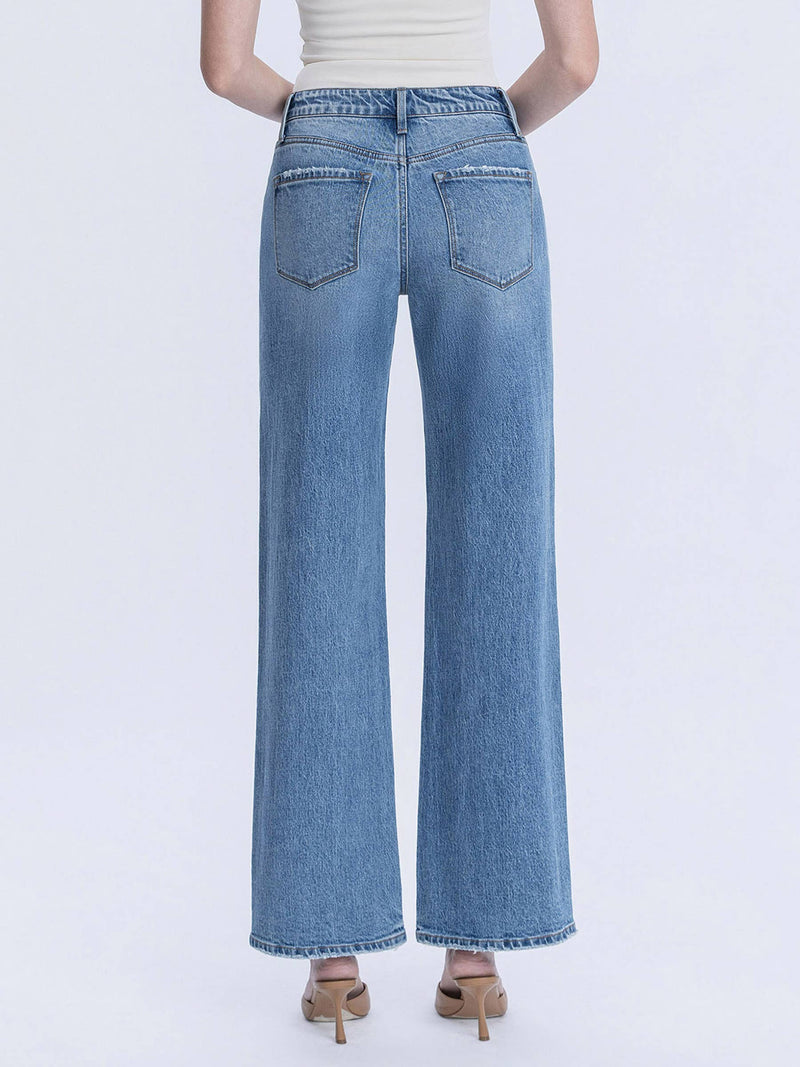 Vervet • High Rise Wide Leg Jeans - Astonishing