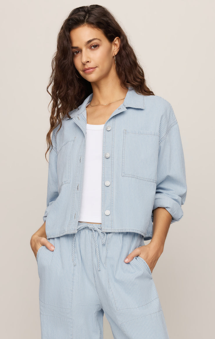 Z Supply • Erin Railroad Jacket - Seaboard Stripe