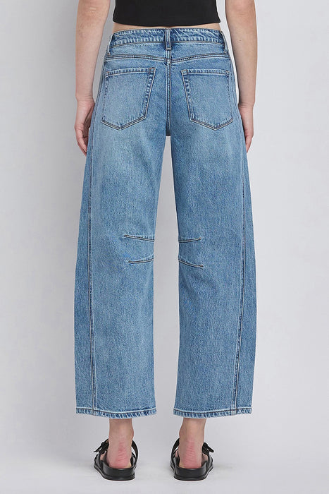 Vervet • Kate High Rise Barrel Jean - Tingle
