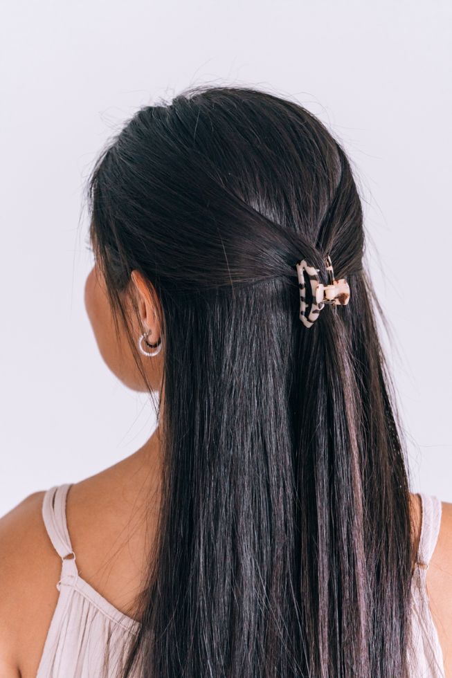 Teleties • Open Hair Clip - Blonde Tortoise (Tiny)