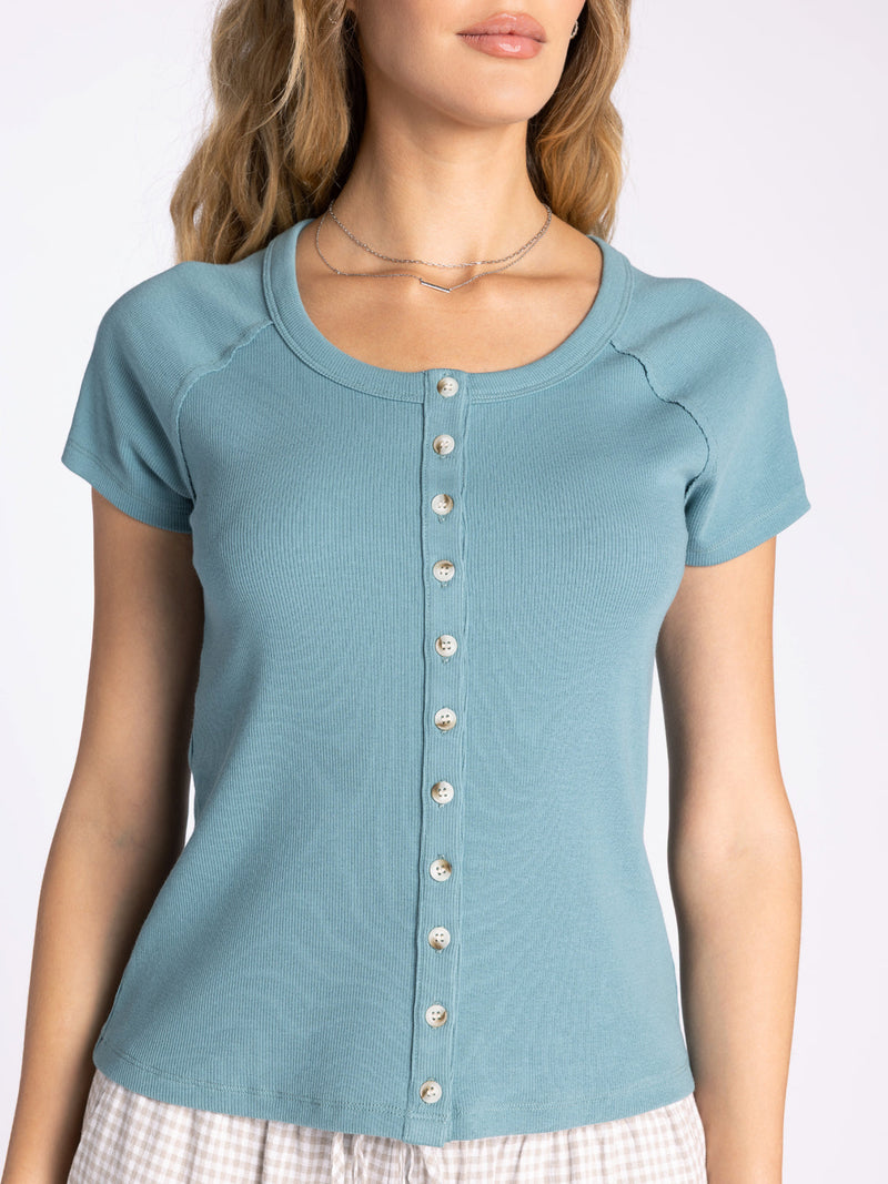Thread & Supply • Adina Top - Aqua Steel