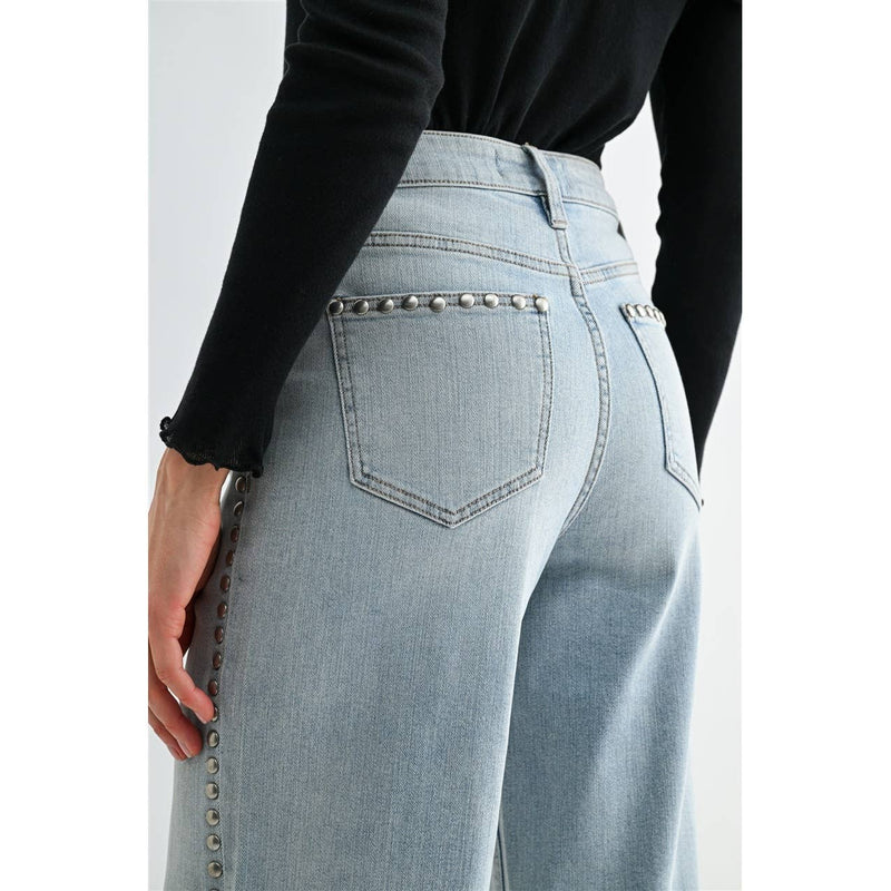 Mica • High Rise Wide Leg - Neptune