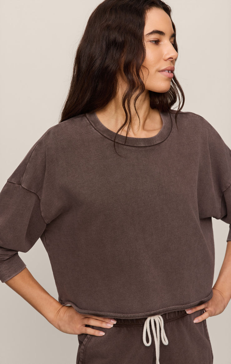 Z Supply • Circuit Sweatshirt - Dark Chocolate