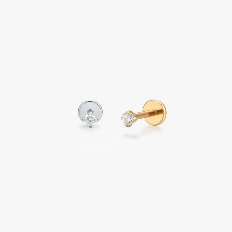 Silver 2mm Flat Back Stud (Single)