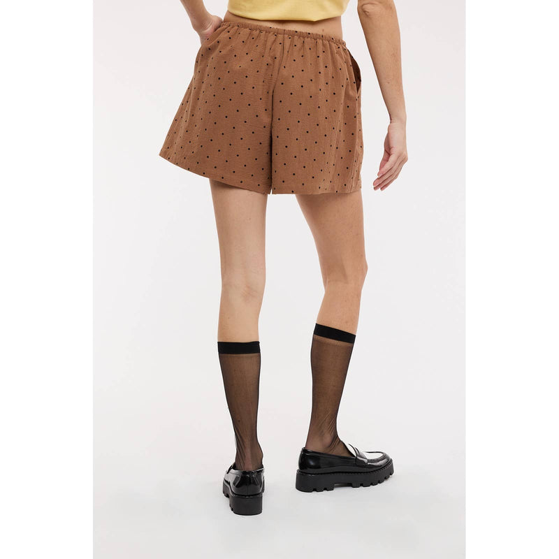 Polka Dot Shorts - Espresso & Black