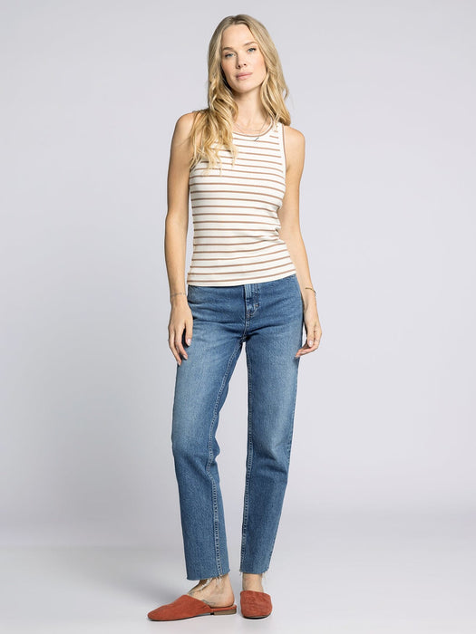 Thread & Supply • Edlin Tank - Off White & Umber