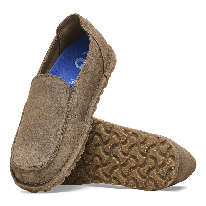 Birkenstock • Utti Suede Leather Slip On - Gray Taupe