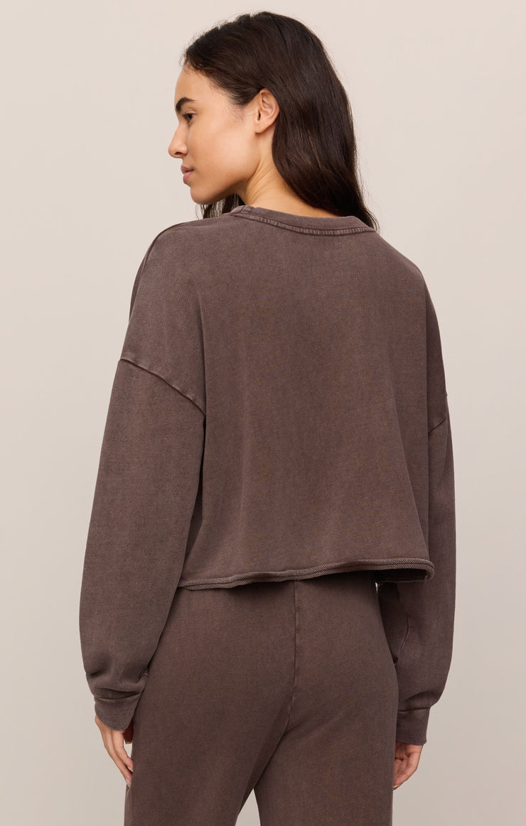 Z Supply • Circuit Sweatshirt - Dark Chocolate