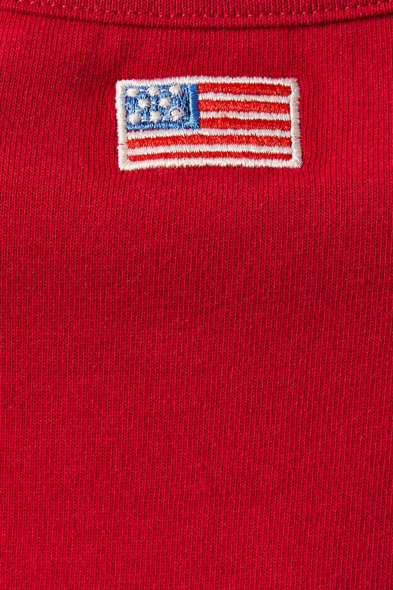 American Flag Halter Neck Top - Red