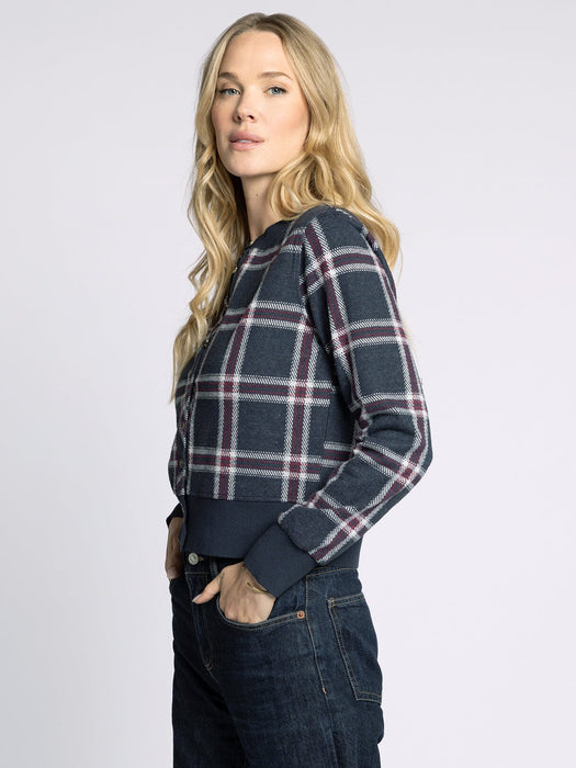 Thread & Supply • Monica Cardigan - Black & Red Plaid