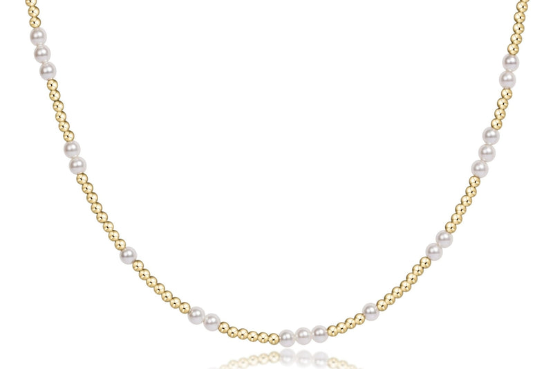 enewton • 17" Choker Beaded-Hope Unwritten Pearl 3mm
