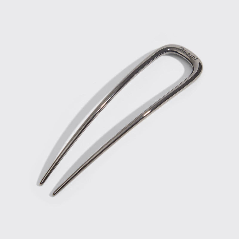 Kitsch • Metal French Hair Pin - Hematite