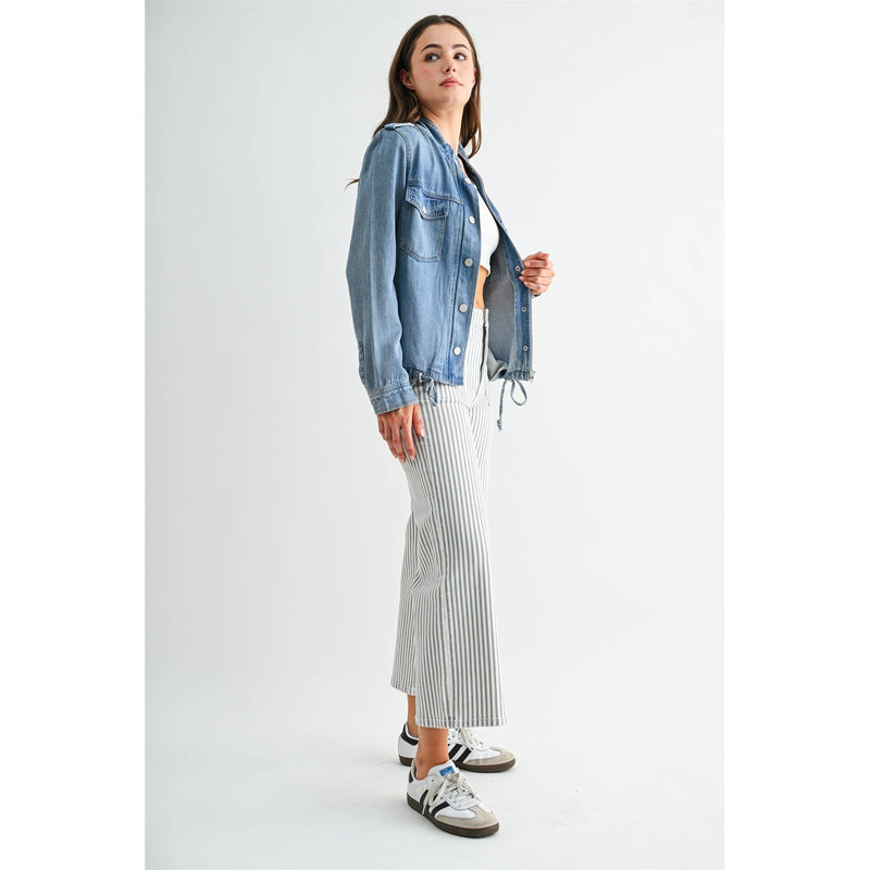 Mica Denim • Back Storm Flap Jacket - Poloo Blue