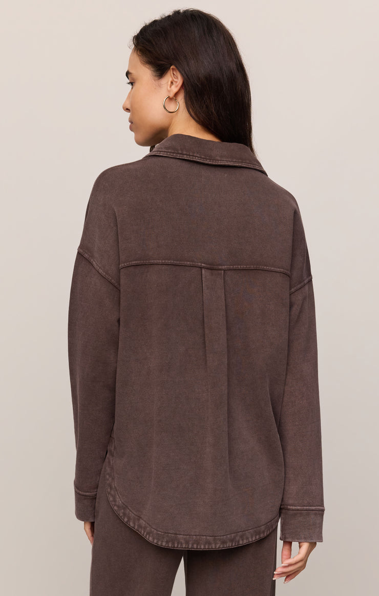 Z Supply • All Day Knit Jacket - Dark Chocolate