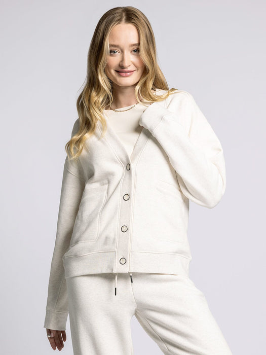 Thread & Supply • Serenity Fleece Relaxed Cardigan - Oatmeal