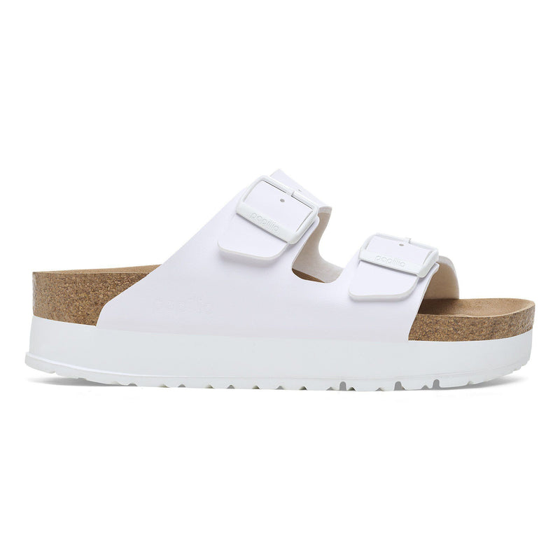 Birkenstock • Arizona Papillio Flex Platform - White