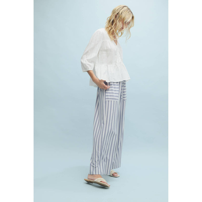 Cotton Peplum Blouse - Off White
