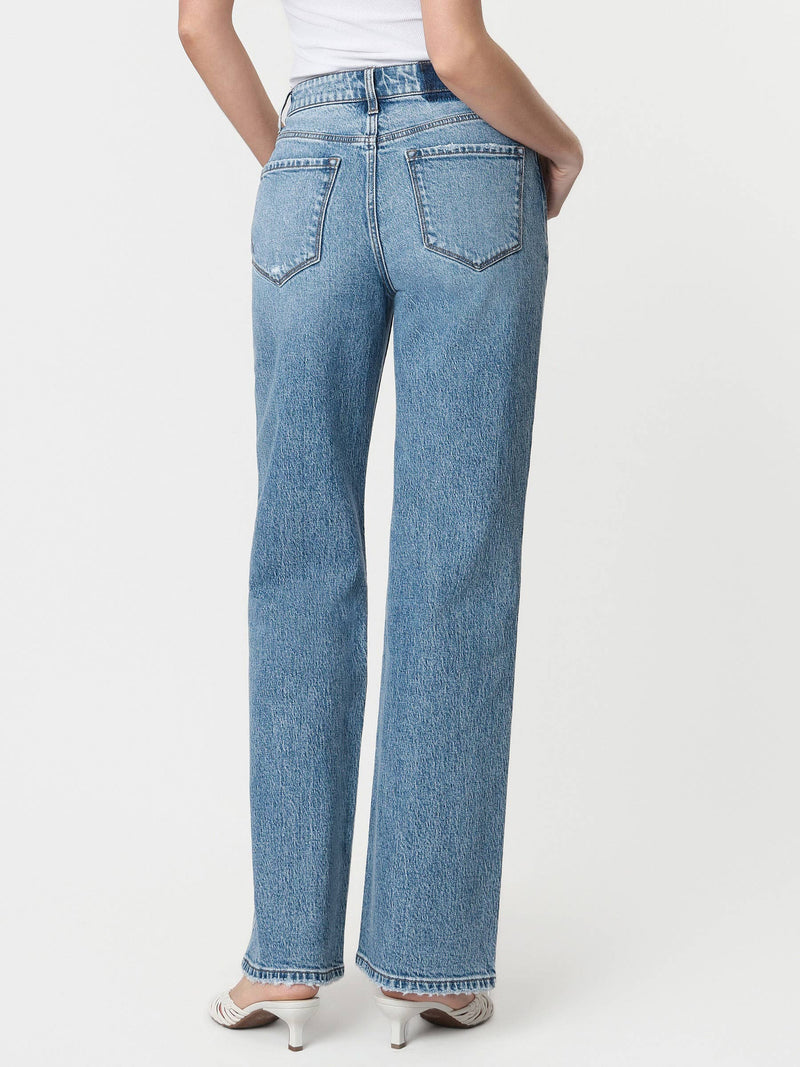 90's High Rise Wide Leg Jeans - Leaping Water