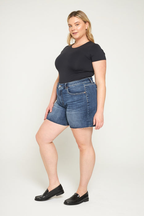 Mica • Super High Rise Shorts Dark Sea Blue